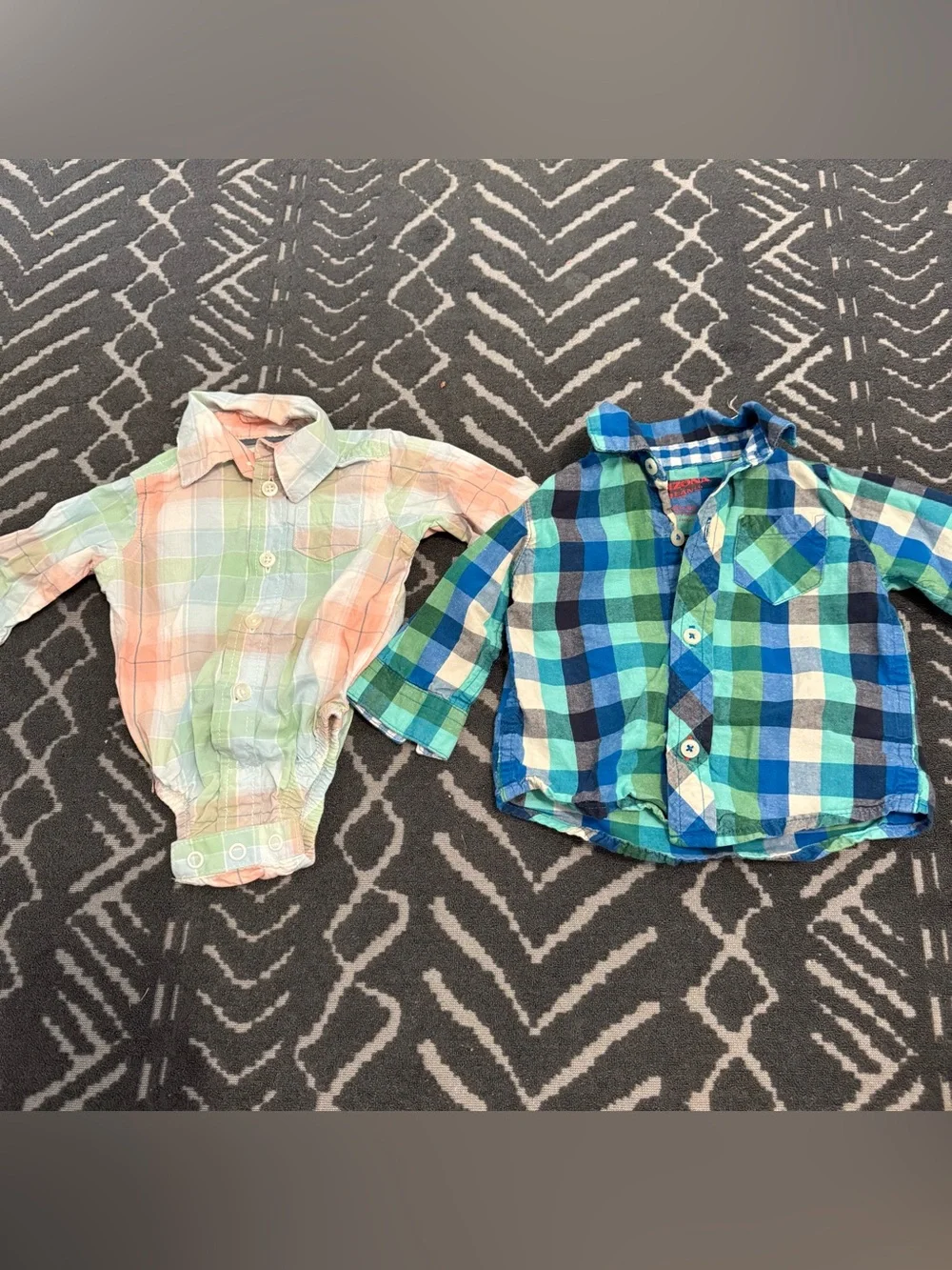 Baby boy flannel set